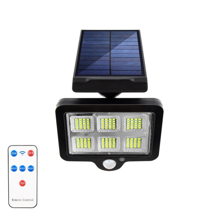 TY07010 120 LED With Remote Control Outdoor Solar Wall Lamp Rotatable Human Body Induction Courtyard Light