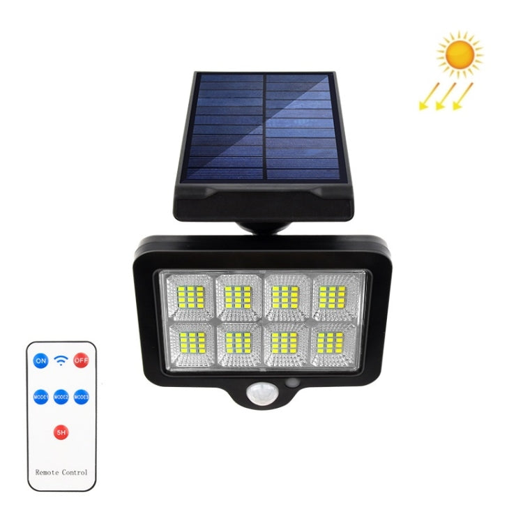 TY07012 96 LED With Remote Control Outdoor Solar Wall Lamp Rotatable Human Body Induction Courtyard Light