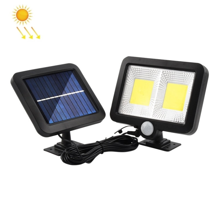 TY06703 108 COB Solar Separated Wall Lamp Outdoor Courtyard Waterproof Human Body Induction Light