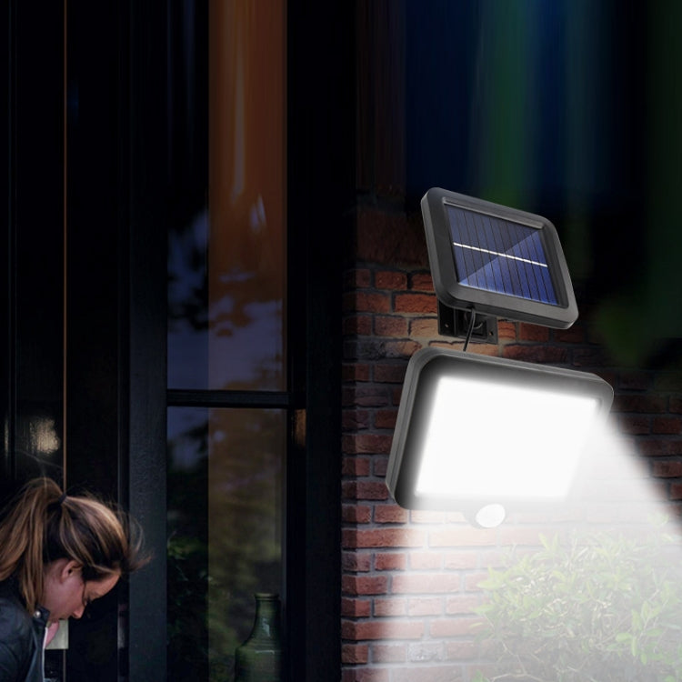 TY06704 128 COB Solar Separated Wall Lamp Outdoor Courtyard Waterproof Human Body Induction Light