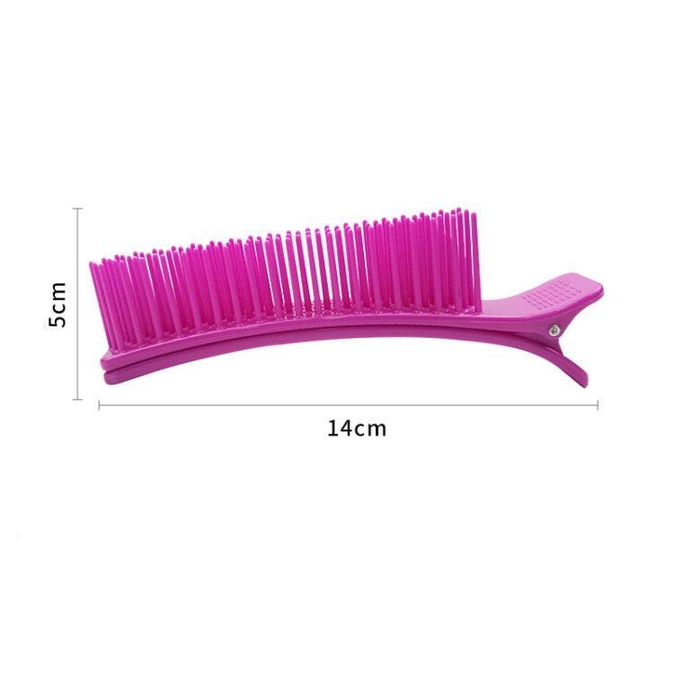 4 Set Hairdressing Highlighting Plastic Clip Hair Salon With Comb Clip Styling Layered Clip Bangs Hair Clip Comb Color Random Delivery