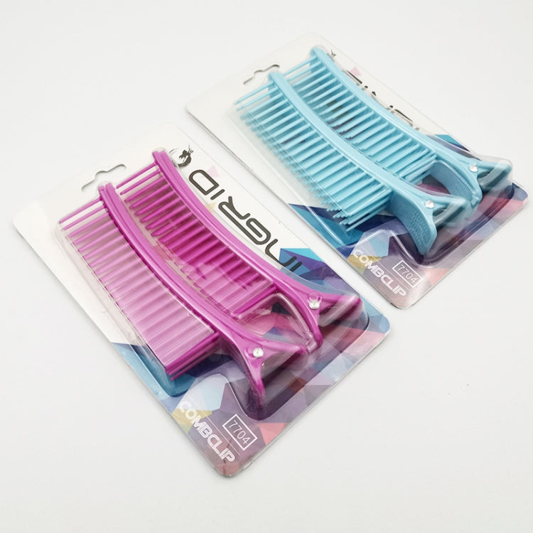 4 Set Hairdressing Highlighting Plastic Clip Hair Salon With Comb Clip Styling Layered Clip Bangs Hair Clip Comb Color Random Delivery