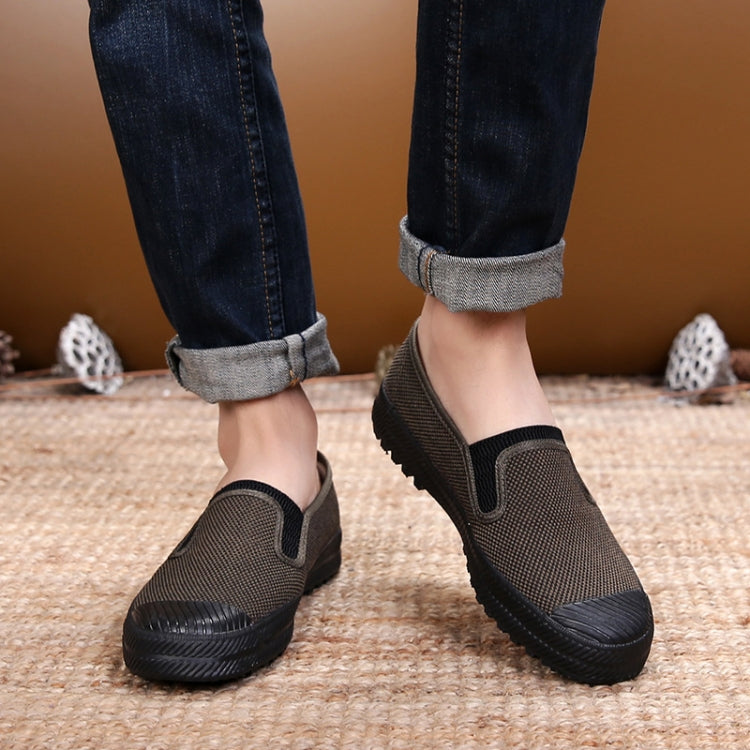 LuTai  Men Labour Protection Work Shoes Farmland Harvesting Wear-Resistant Rubber Sole Shoes, Size: 39