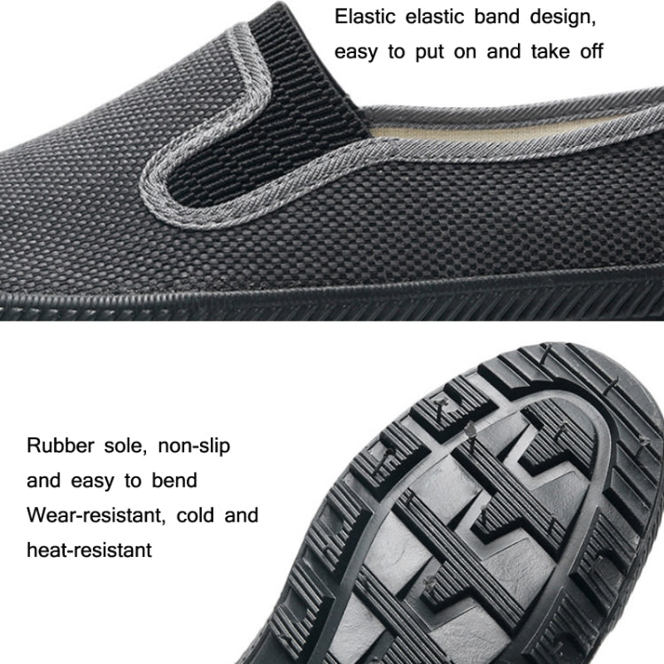 LuTai  Men Labour Protection Work Shoes Farmland Harvesting Wear-Resistant Rubber Sole Shoes, Size: 41