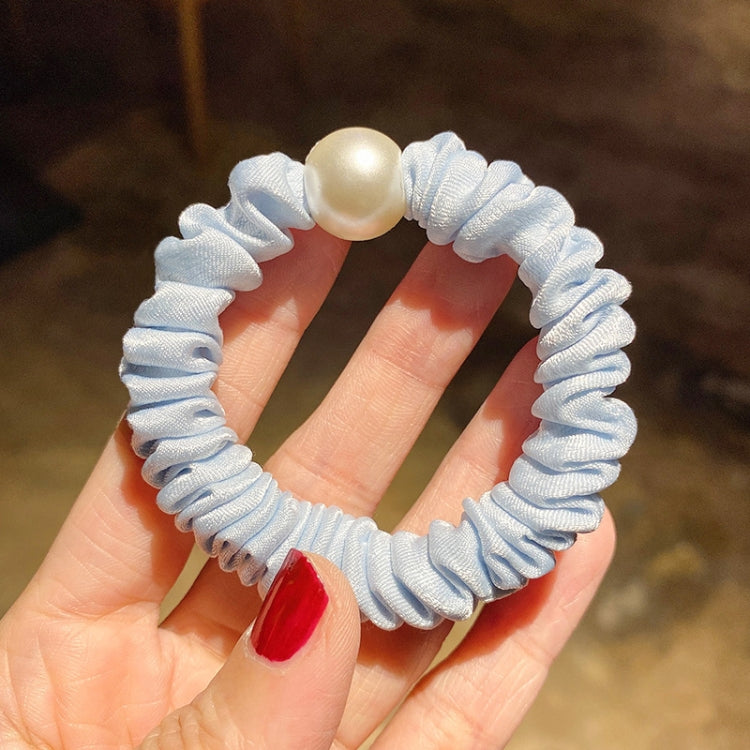 10 PCS Women Pearl Headband Large Intestine Hair Ring Hair Accessories