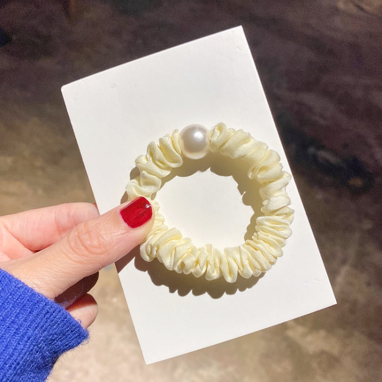 10 PCS Women Pearl Headband Large Intestine Hair Ring Hair Accessories