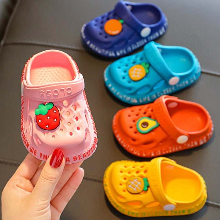 2 Pairs Summer Children Cave Shoes Cartoon Children Sand Beach Slippers, Size: 20-21 13.5cm Inner Length