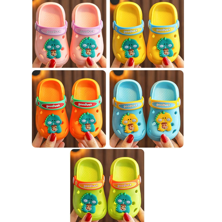 2 Pairs Summer Children Cave Shoes Cartoon Children Sand Beach Slippers, Size: 20-21 13.5cm Inner Length