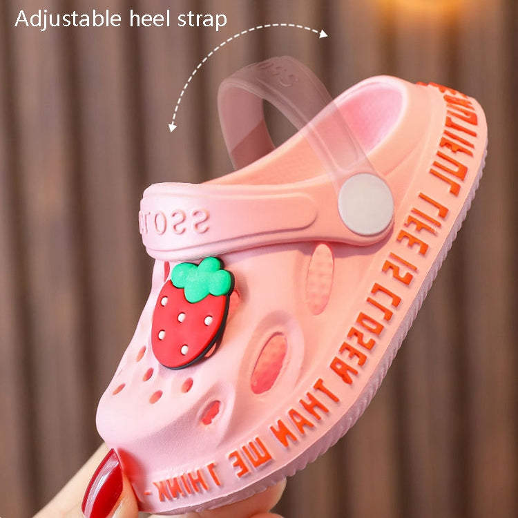 2 Pairs Summer Children Cave Shoes Cartoon Children Sand Beach Slippers, Size: 20-21 13.5cm Inner Length