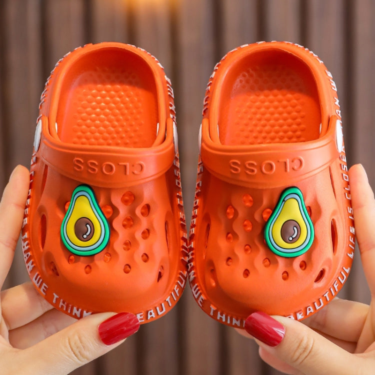 2 Pairs Summer Children Cave Shoes Cartoon Children Sand Beach Slippers, Size: 24-25 15.5cm Inner Length