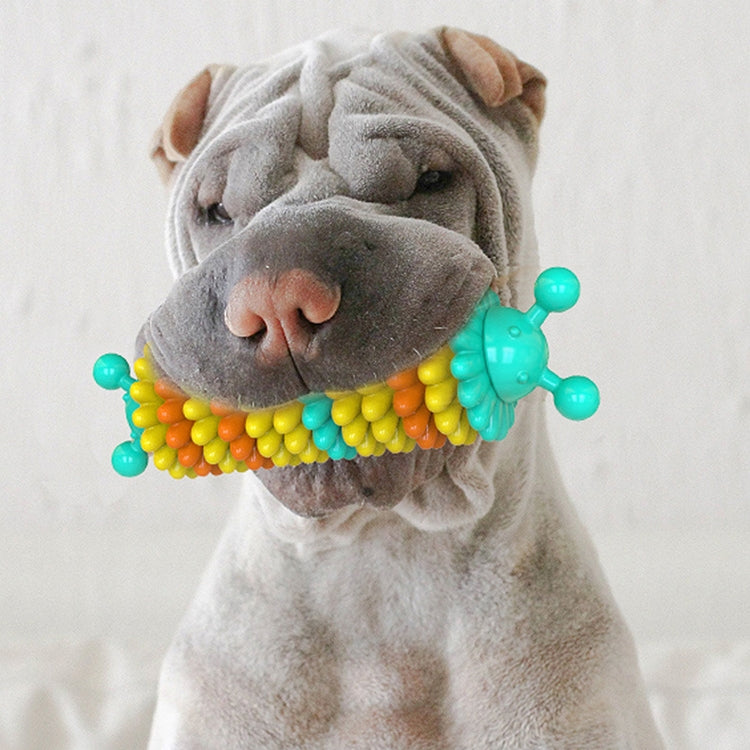 2 PCS Dog Molar Stick Pet Supplies Dog Toy Caterpillar Dog Toothbrush(Pink)