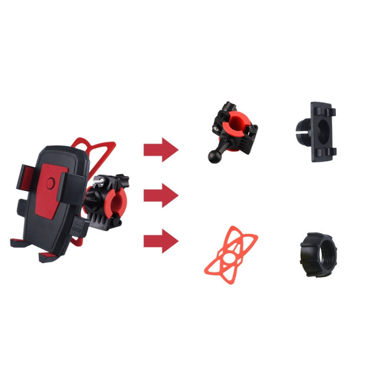 Bicycle Automatic Lock Mobile Phone Bracket 360 Degree Rotating Carrier Cycling Bracket