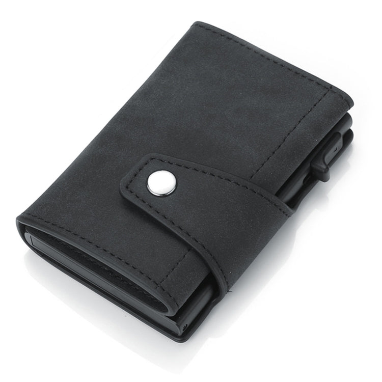Retro PU Leather Anti-Theft Swipe Card Wallet