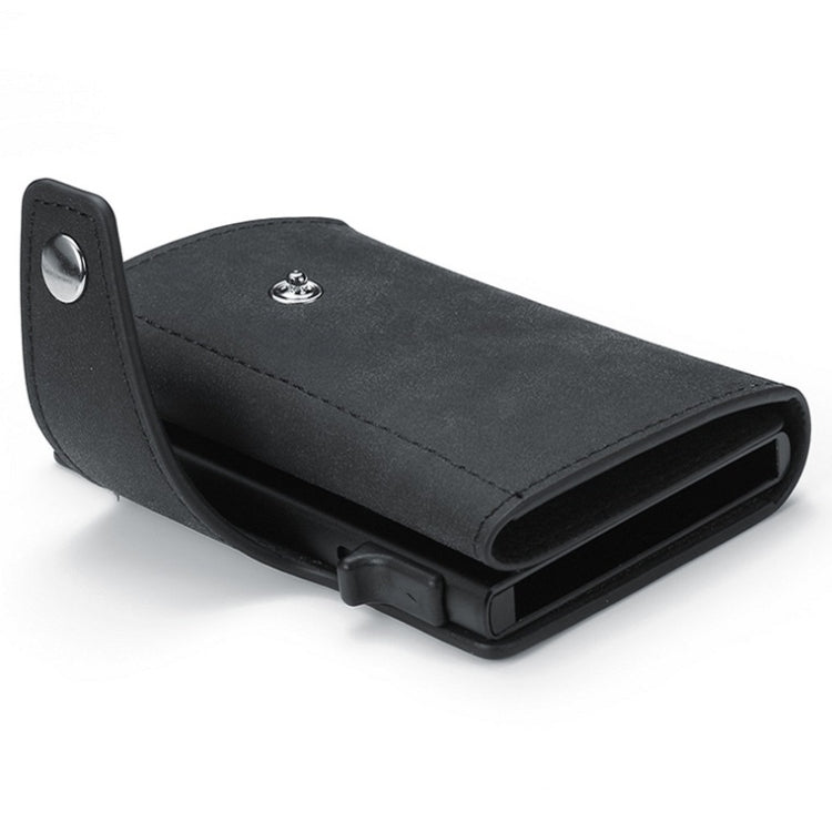Retro PU Leather Anti-Theft Swipe Card Wallet