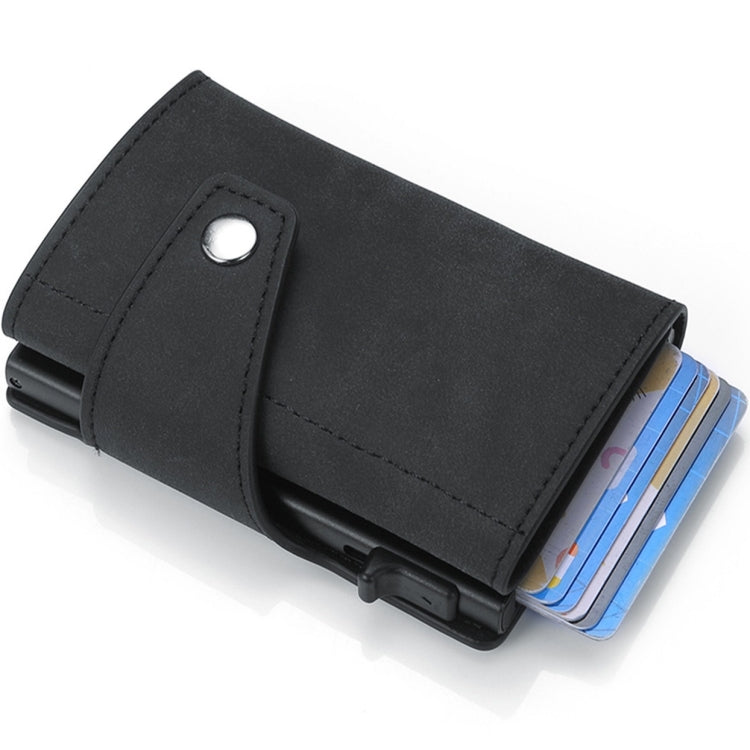 Retro PU Leather Anti-Theft Swipe Card Wallet