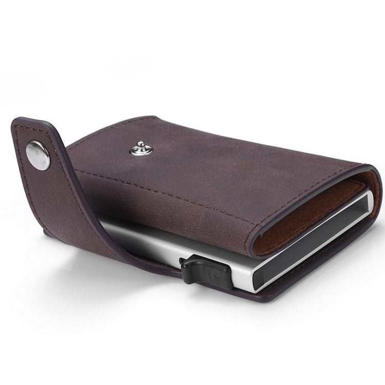 Retro PU Leather Anti-Theft Swipe Card Wallet