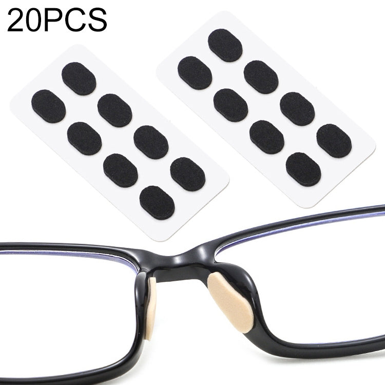 20 PCS Glasses Nose Strip Soft EVA Sponge Nose Mat Comfortable No Pressure Mark Does Not Remove Makeup Anti-Height Eye Frame Nose