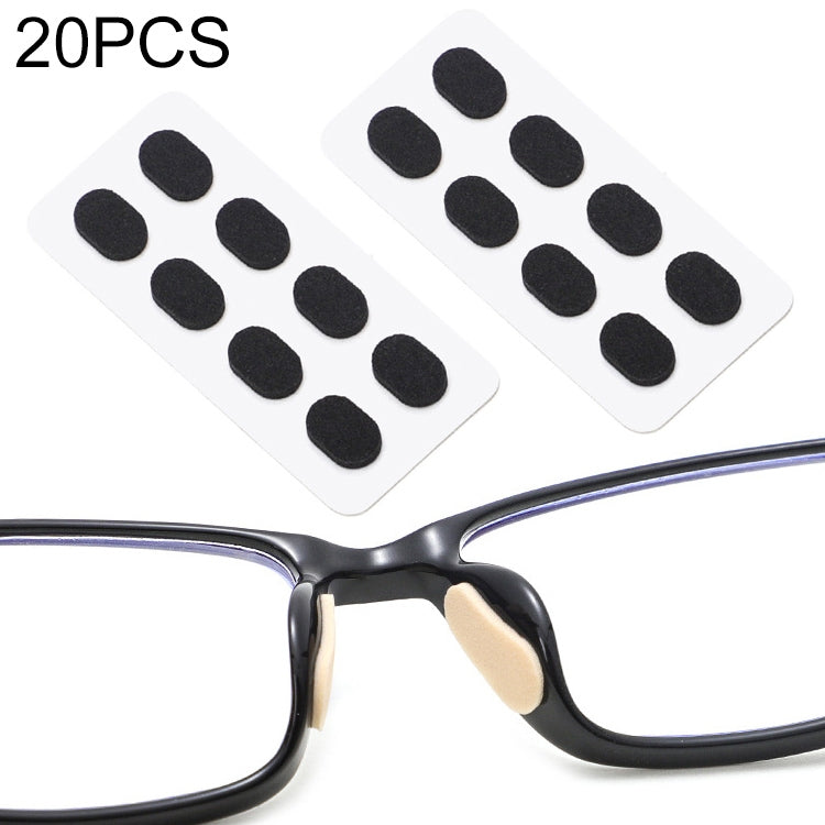 20 PCS Glasses Nose Strip Soft EVA Sponge Nose Mat Comfortable No Pressure Mark Does Not Remove Makeup Anti-Height Eye Frame Nose