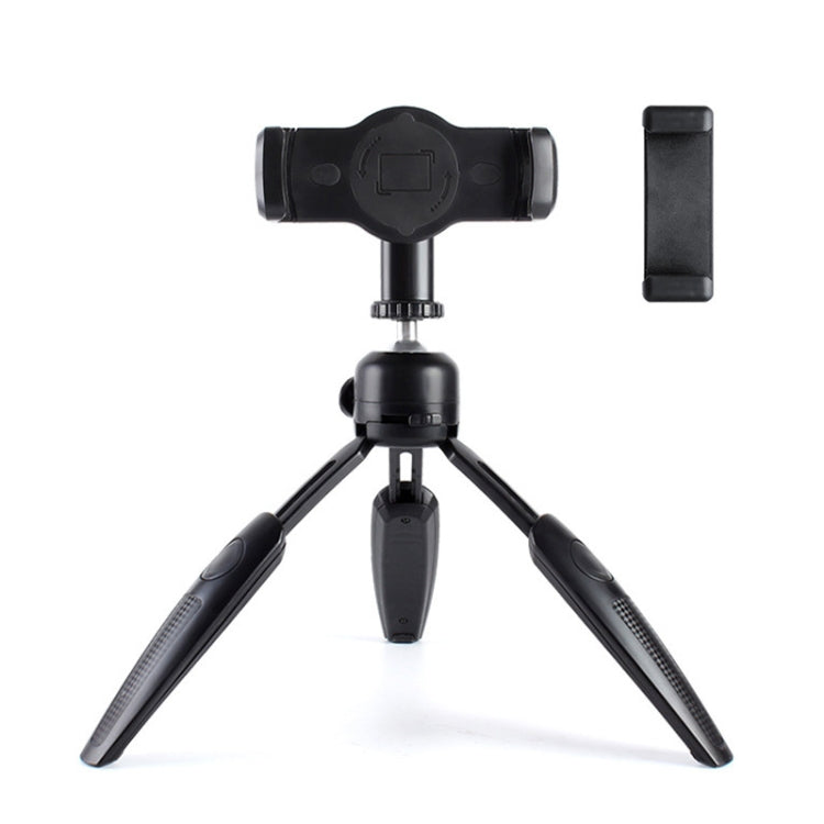 Foldable Tripod Desk Mount Telescopic Live Stand with Tablet PC & Phone Clamp for Camera / Smartphones / Tablet PC