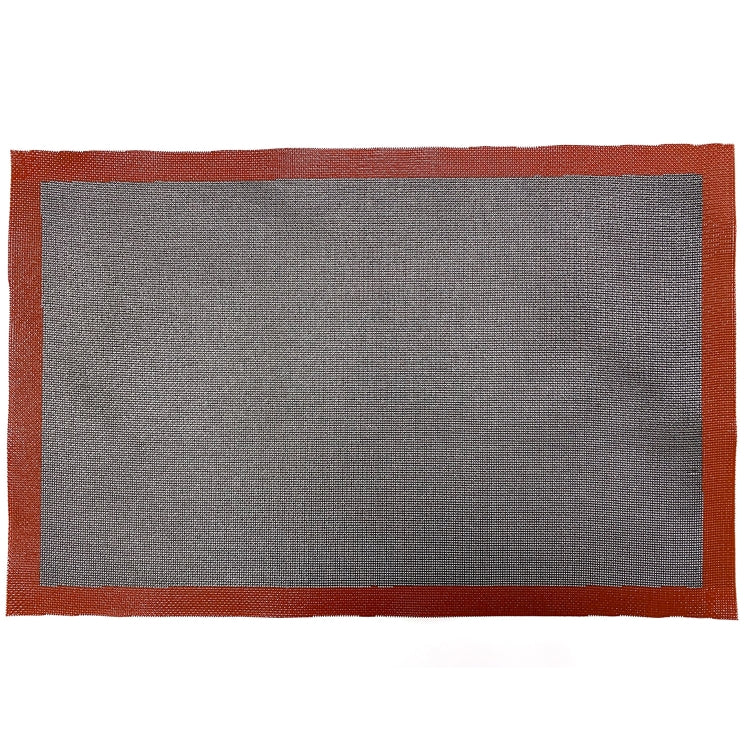 Hollow Non-Stick High Temperature Baking Mat Breathable Glass Fiber Baking Pan Mat, Specification: 57x37cm Straight Angle