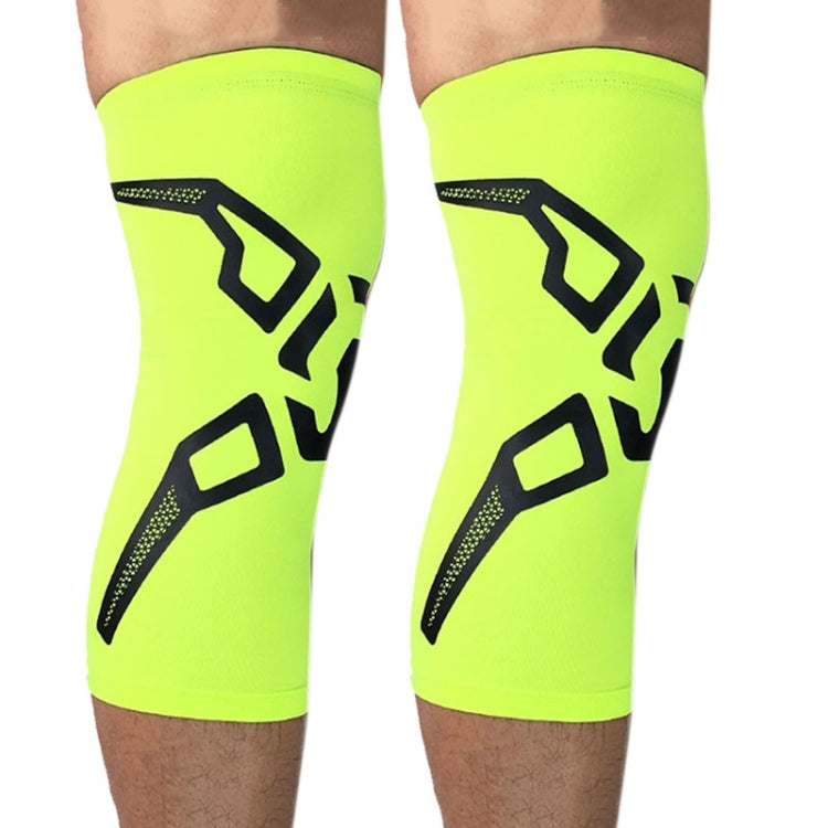 2 PCS Basketball Knee Pads Summer Leg Protection Cover Outdoor Football Riding Running Sporting Goods Protective Gear, Specification: XL (Fluorescent Gray)