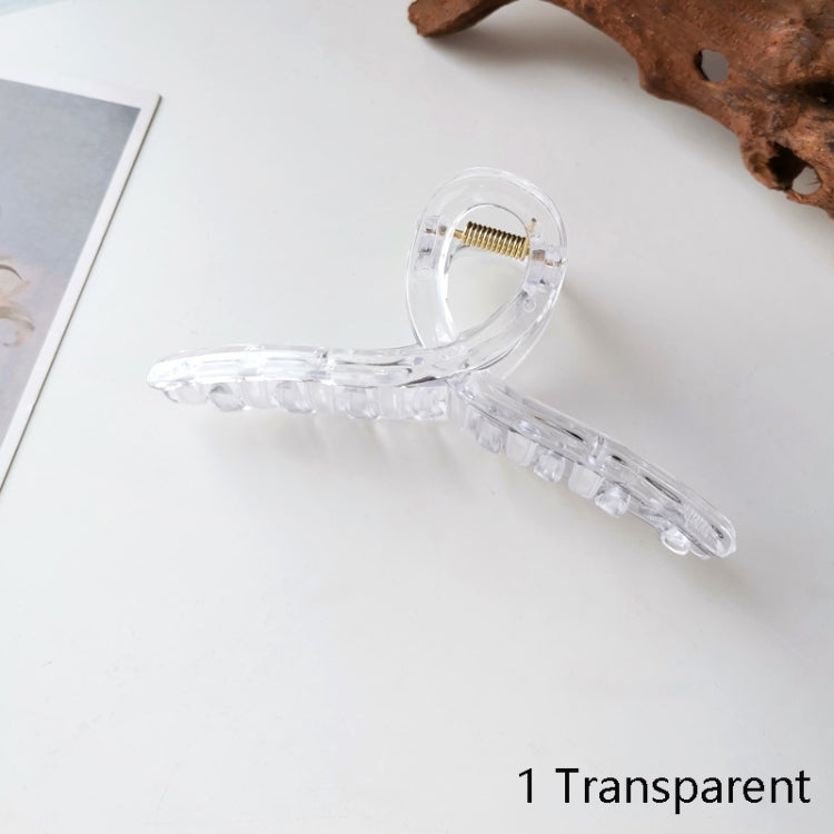10 PCS Resin Material Spring Hair Clip, Colour: 1 Transparent