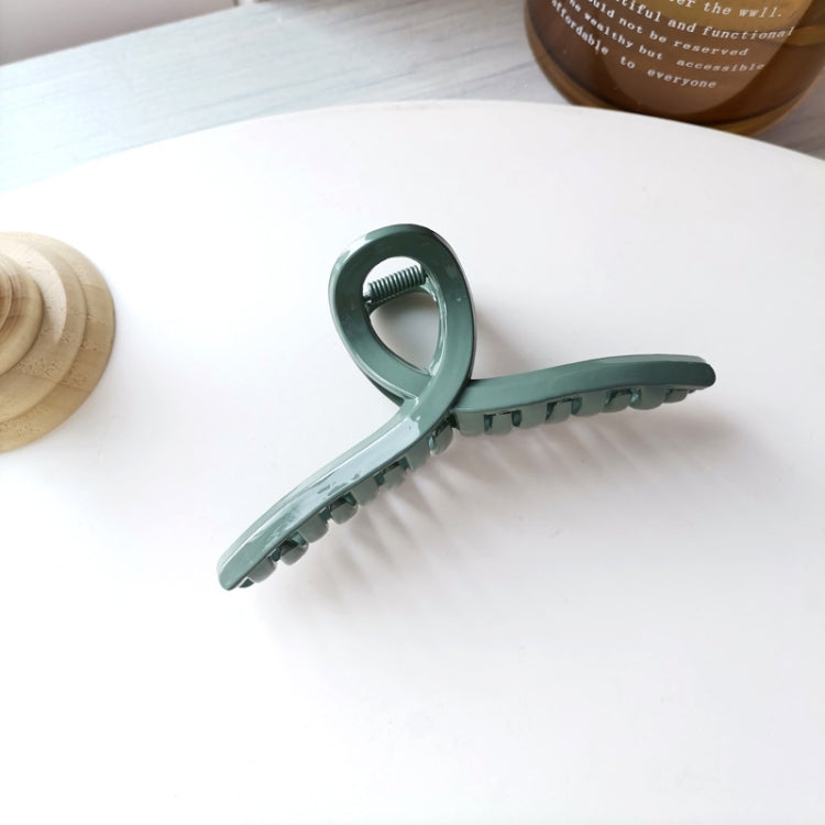 10 PCS Resin Material Spring Hair Clip, Colour: 2 Green
