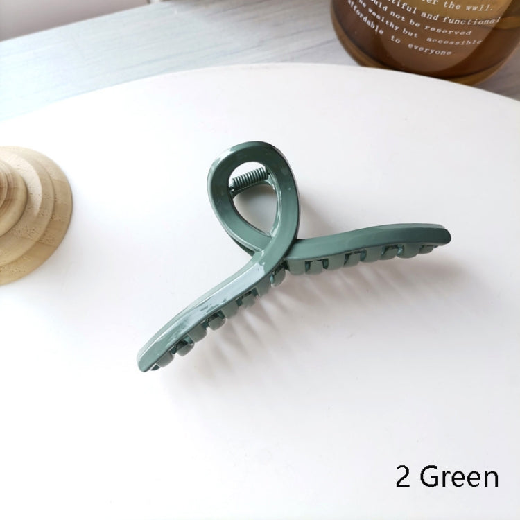 10 PCS Resin Material Spring Hair Clip, Colour: 2 Green