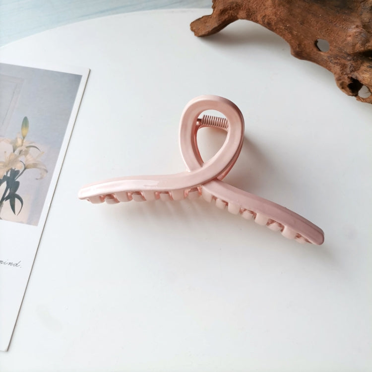 10 PCS Resin Material Spring Hair Clip, Colour: 6 Pink