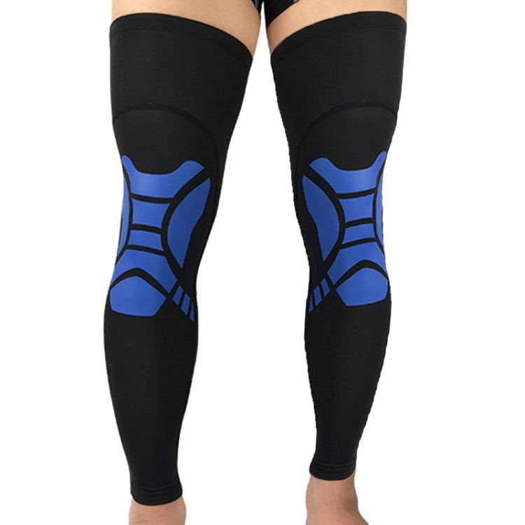 2 PCS Basketball Kneepad Summer Thin Breathable Leggings Cover Outdoor Riding Running Protective Gear, Specification:  M (Black Blue)