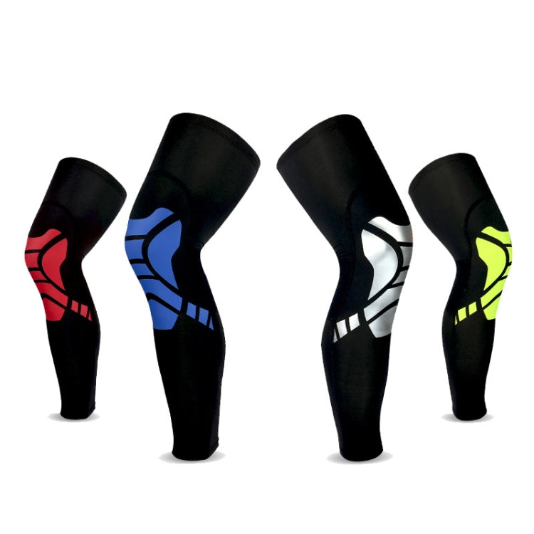 2 PCS Basketball Kneepad Summer Thin Breathable Leggings Cover Outdoor Riding Running Protective Gear, Specification:  M (Black Blue)