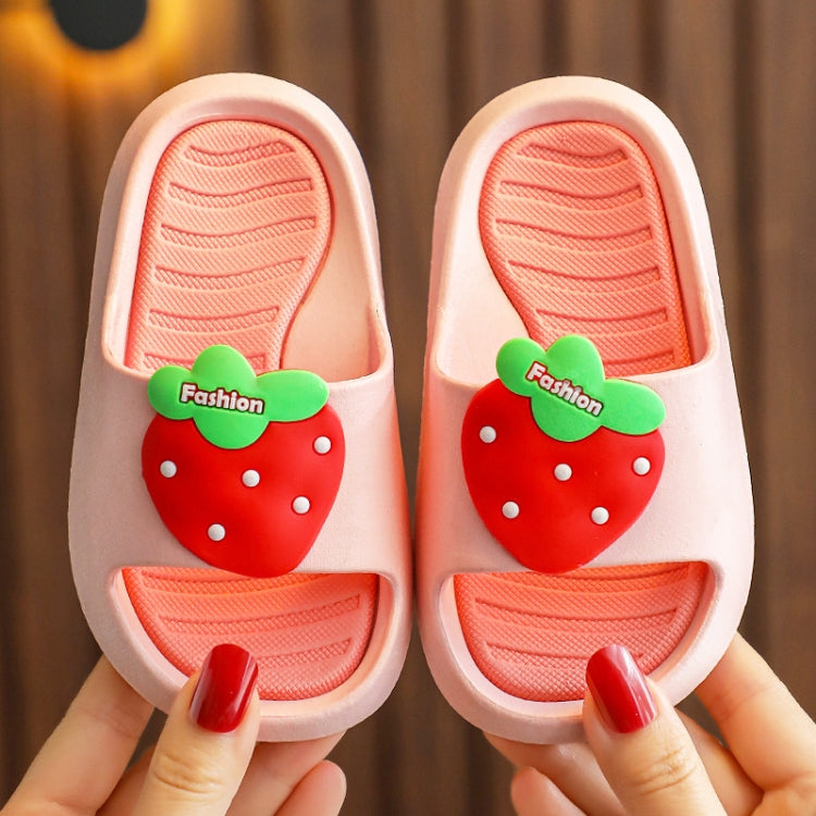 Children Slippers Home Indoor Soft Bottom Cartoon Fruit Baby Toddler Sandals, Size: 18-19  14cm Inner Length