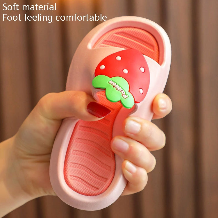 Children Slippers Home Indoor Soft Bottom Cartoon Fruit Baby Toddler Sandals, Size: 18-19  14cm Inner Length