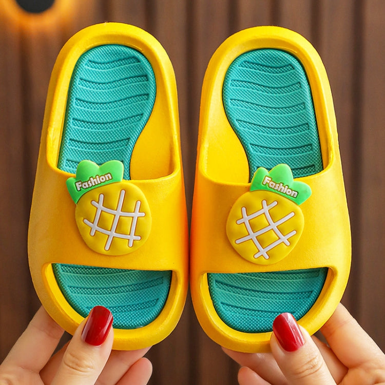 Children Slippers Home Indoor Soft Bottom Cartoon Fruit Baby Toddler Sandals, Size: 22-23  16cm Inner Length