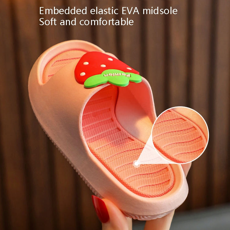 Children Slippers Home Indoor Soft Bottom Cartoon Fruit Baby Toddler Sandals, Size: 34-35 22cm Inner Length