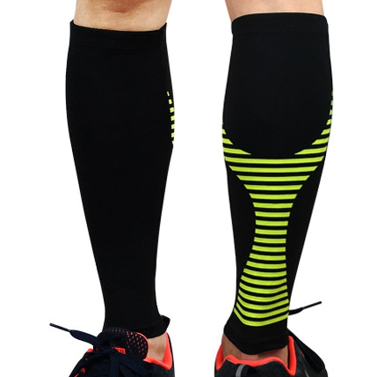 2 PCS Sports Calf Protection Basketball Football Running Leggings Protective Gear High-Elastic Warm Breathable Knee Pads Socks, Specification:  M (Black)