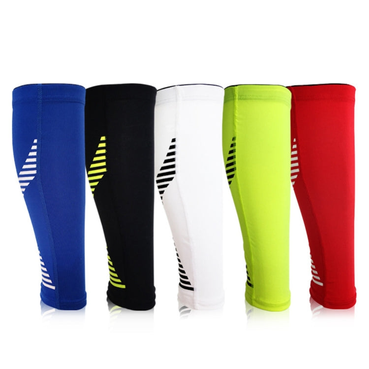 2 PCS Sports Calf Protection Basketball Football Running Leggings Protective Gear High-Elastic Warm Breathable Knee Pads Socks, Specification:  XL (White)