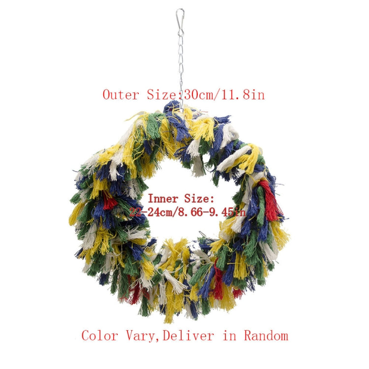 Bird Chew Toy Parrot Swing Cotton Rope Ring Swing Cotton Ring, Specification: 200g