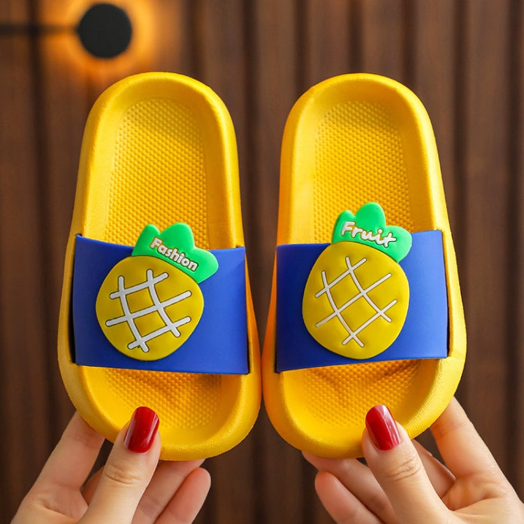 2 Pairs Children Slippers Home Indoor Non-Split Bathroom Bath Baby Sand Slippers, Size: 34-35 20.5cm Inner Length