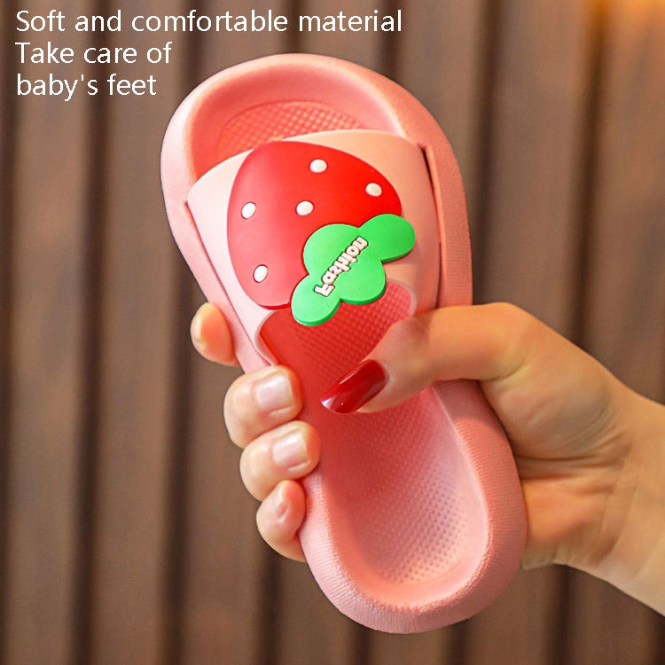2 Pairs Children Slippers Home Indoor Non-Split Bathroom Bath Baby Sand Slippers, Size: 34-35 20.5cm Inner Length