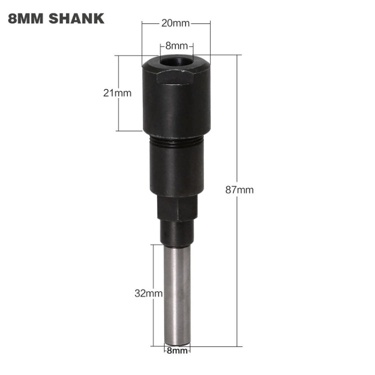 Engraving And Trimming Machine Extension Rod, Style: 8mm Handle