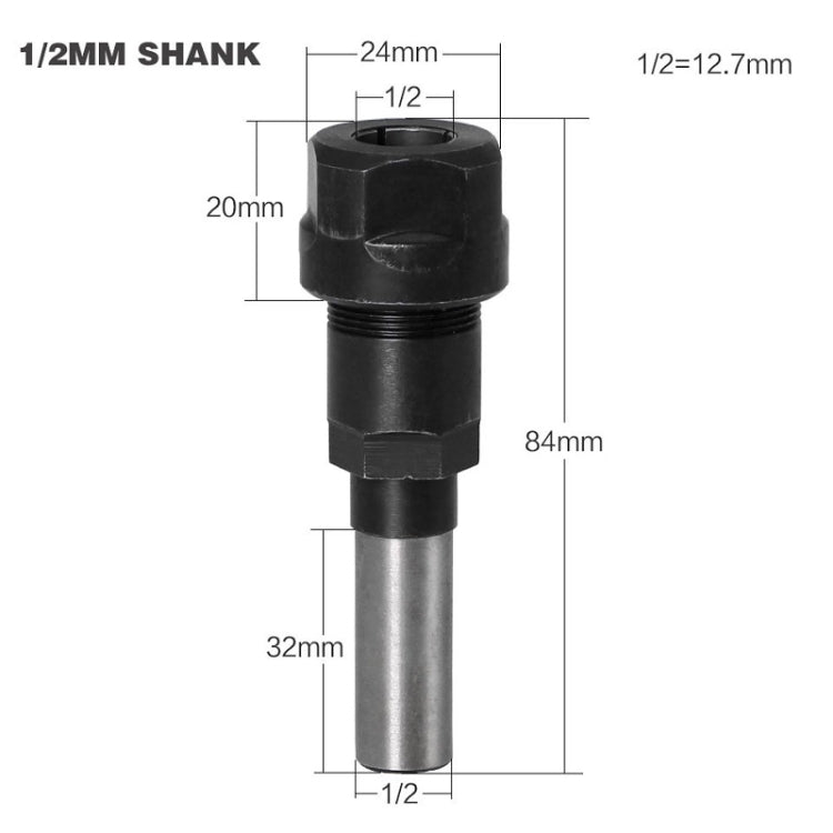 Engraving And Trimming Machine Extension Rod, Style: 1/2 inch Handle