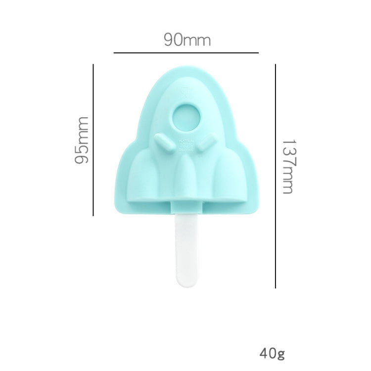 3 PCS Household Silicone Popsicle Ice Cream Mold With Lid, Specification: Rocket