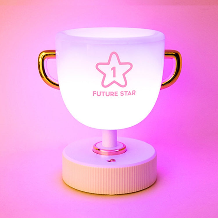 W-006 Trophy Pen Holder Night Light USB Remote Control Colorful Timing Dimming Dormitory LED Night Eye Protection Light, Light color: Colorful  Electricity Storage