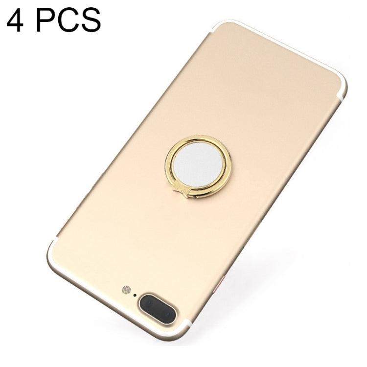 4 PCS Metal Mobile Phone Ring Buckle, Colour: Golden (Butterfly Color)
