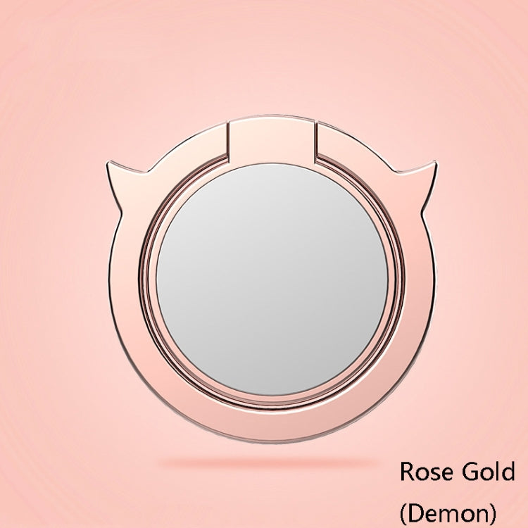 4 PCS Metal Mobile Phone Ring Buckle, Colour: Rose Gold (Demon)