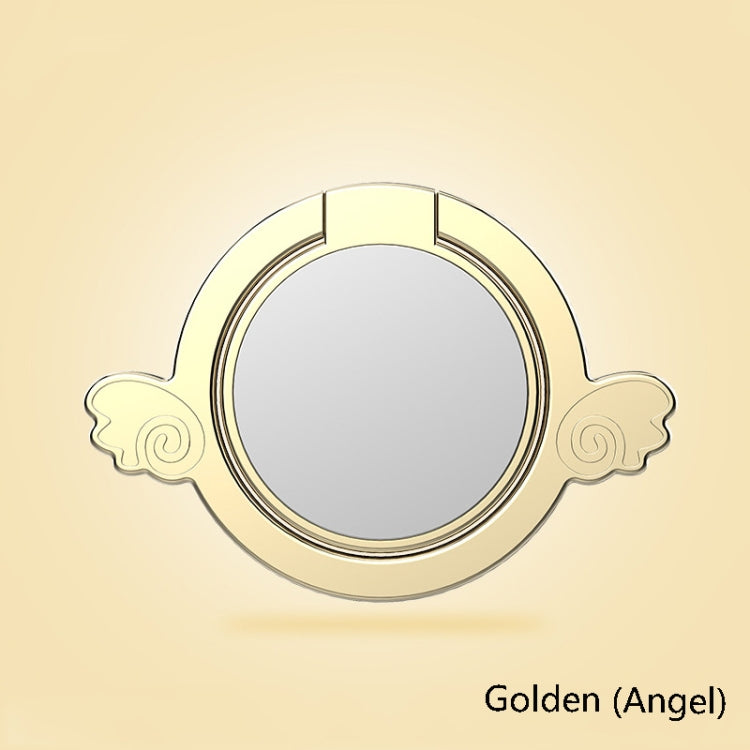 4 PCS Metal Mobile Phone Ring Buckle, Colour: Golden (Angel)