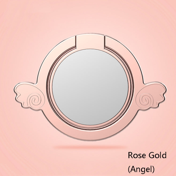 4 PCS Metal Mobile Phone Ring Buckle, Colour: Rose Gold (Angel)