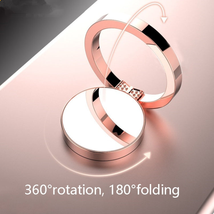 4 PCS Metal Mobile Phone Ring Buckle, Colour: Rose Gold (Angel)