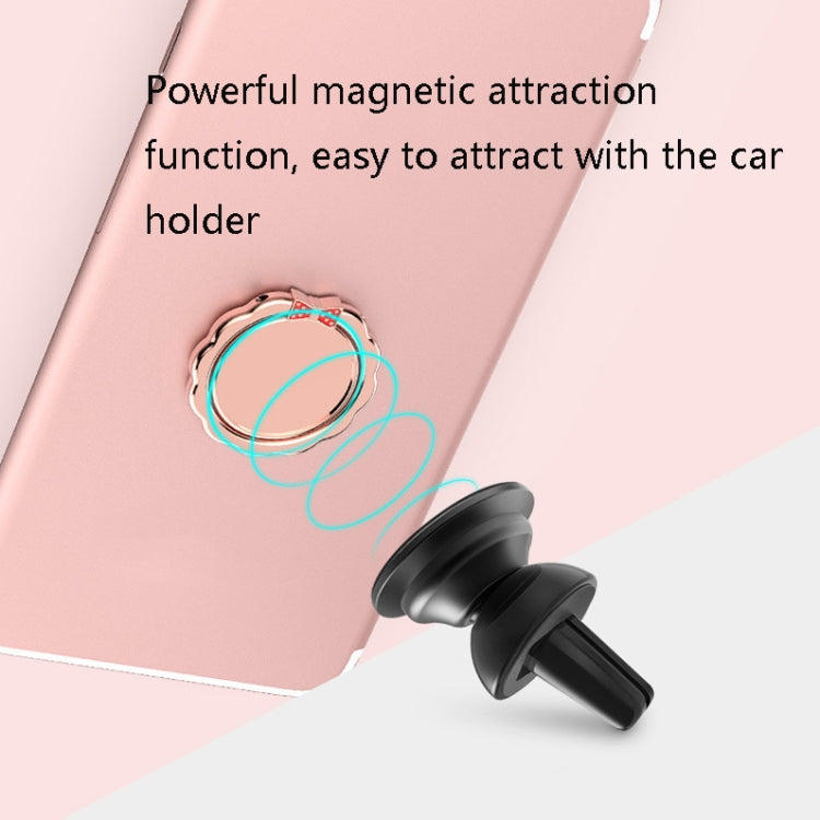 4 PCS Metal Mobile Phone Ring Buckle, Colour: Rose Gold (Angel)